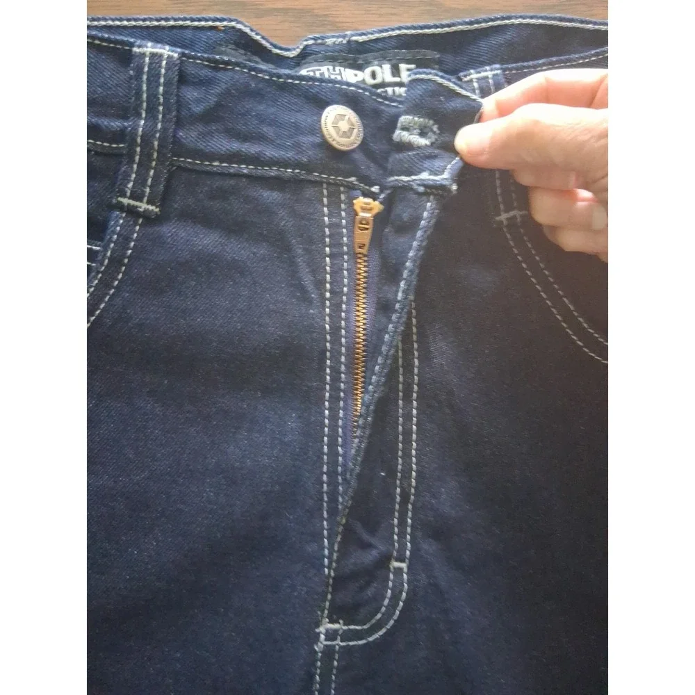 Southpole Authentic Collection Men's 29x30 Jeans Y2K Baggy Dark Wash Blue Denim